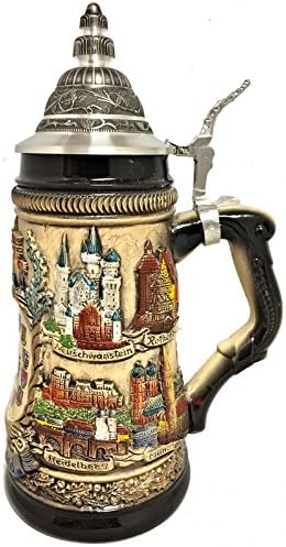 Рустикален Дојчленд Германија ги штити градовите со сртот ле германско пиво Штајн .5 л