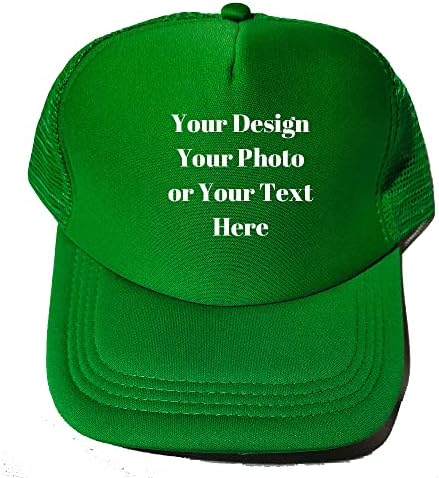 Zmvise Персонализирано лого за текст на слика Шарена унисекс прилагодлива капа за камиони со сопствена мрежа за бејзбол капа