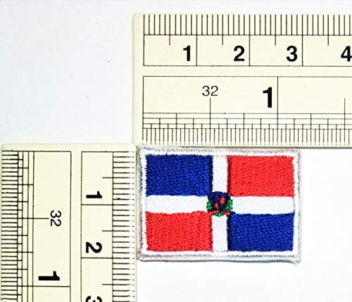 Умама лепенка сет од 3 мини знаме '' 0,6х1.1 '' Земја Доминиканско знаме Национално железо на закрпи Доминиканско знаме налепница