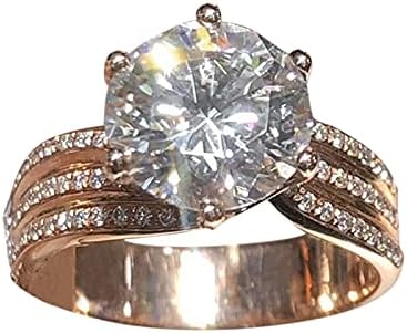 ЈИСТУ Трендовски ringsвони за жени свадба жени за девојка невестата прстен за специјален прстен за накит на накит, камени прстени