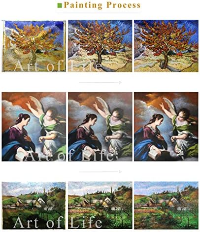 $ 80 - 1500 $ рака насликана од наставниците на уметнички академии - 4 нафтени слики кај отец Латил Едуард Манет Воос уметнички