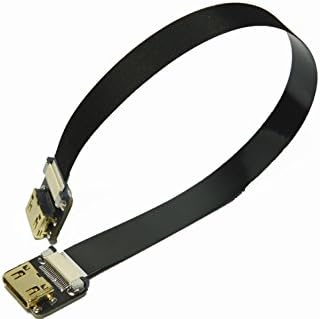 Црн FPV HDMI кабел мини hdmi женски мини hdmi тип Ц до мини hdmi женски за без четка за џимбални рачни раце Gimbal DSRL FPV мониторинг на