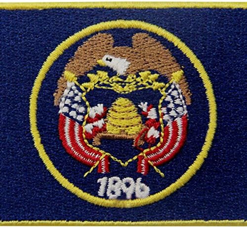 Означено знаме на Јута, везено амблем железо на шиење на UT Patch