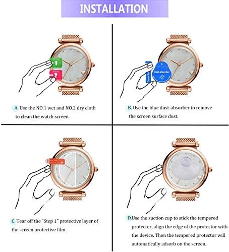 Xinhewong 3-пакет за Ticwatch Pro 3 GPS Smartwatch заштитник на екранот Temered Glass за Smartwatch Ticwatch Pro 3 GPS [2,5d