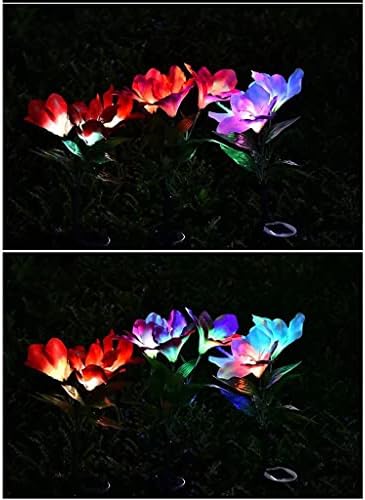 SDGH 3 пакет цвет соларна светлина Шарена LED тревник светилка на отворено декоративно светло предводено светло градина патека пејзаж