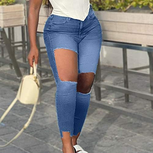 Панталони со здолништа за жени кои се обидени летни половини со тексас фармерки искинаа обични женски обични панталони 3Д животински образец