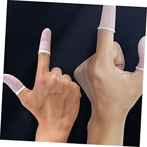 Гафоки 10 парчиња Игра Креветче За Прсти Заштитник На Палецот Ракав За Игри Покритие На Допир Екрани На Допир Екран На Допир Јаглеродни Влакна