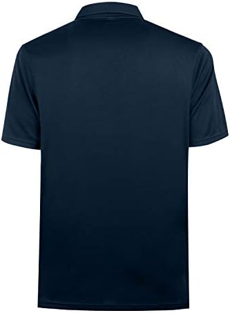 Менс големи и високи поло -кул перформанси Атлетски голф кошули суво вклопуваат обични кратки ракави влага за голф поло маици