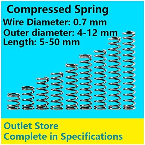 Изворите на компресија се погодни за повеќето поправка I компресија на пролетната големина на пролетната притисок на пролетниот дијаметар