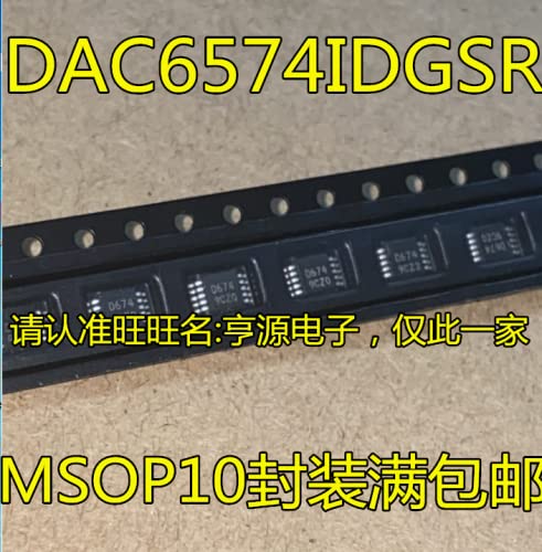 10 парчиња DAC6574 DAC6574IDGSR D674 MSOP10