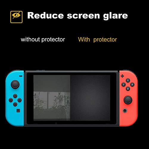 3 пакуваат заштитник на екранот со мат анти-сјај за Nintendo Switch 2019 2020 Заштитник на екранот, анти-сјај и штит за отпечатоци