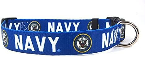 Јака за кучиња | Морнарица | Воена | Хтра Голема, Голема, Средна, Мала, Екстра Мала | Направена ВО САД | Подарок За Морнар