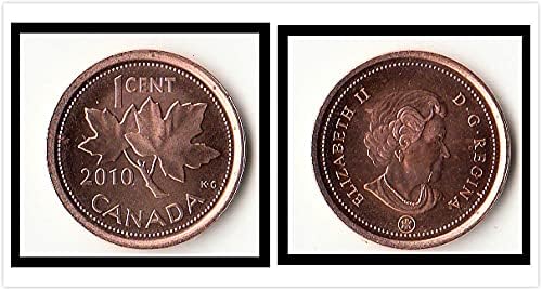 Американа Канада 1 -та цена Годинава Случајна странска монета Колекција на монети Подарок 20 Swittock Coin Година случајна колекција