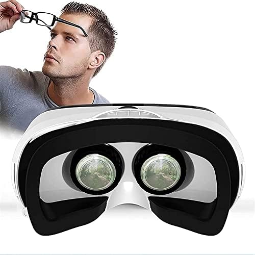 Mxjcc Слушалки Со Далечински Управувач[Нова Верзија], 3d Очила Виртуелна Реалност Слушалки за ВР Игри &засилувач; 3D Филмови, Систем За Нега На