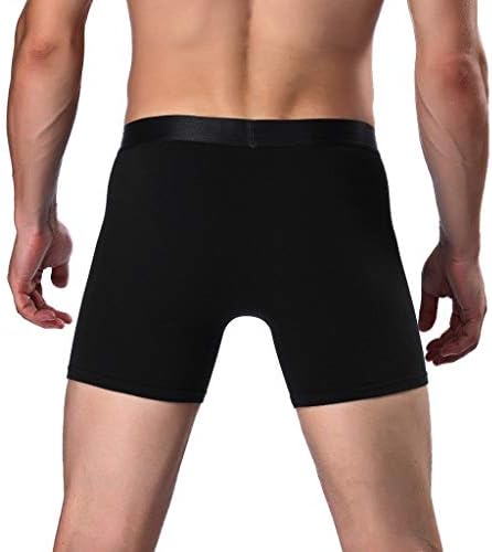 BMISEGM Mens Mens Laumer Boxers Мулти-функција долги брифинзи кои трчаат боксер спорт носат модни нозе машка машка долна облека