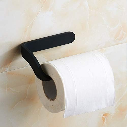 ДУБАО Црн Држач За Тоалетна Хартија Хром Држач За Тоалетна Хартија Додатоци За Бања Монтиран На Ѕид