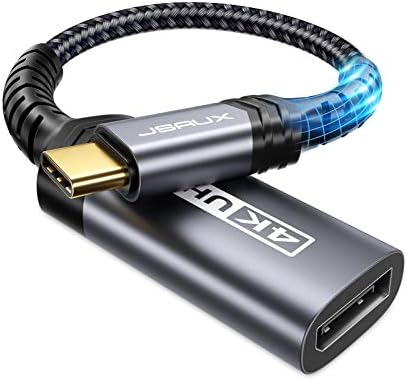 Jsaux USB тип C за да се прикаже адаптер и мини HDMI до HDMI адаптер со 4K 60Hz HDR 3D 18Gbps Dolby, компатибилен за DSLR, Camcorder, Graphics