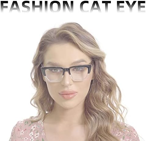 3 Спакувајте Преголеми Очила За Читање За Жени Блокирање На Сина Светлина Стилски Читачи На Компјутери За Мачкини Очи Очила За Дами Со Прилагодливи