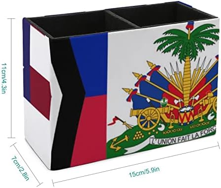Знаме на сад и Хаити Стп Држачи За Кожни Моливи Мултифункционален Организатор За Складирање На Контејнери За Десктоп Чаши За Моливи