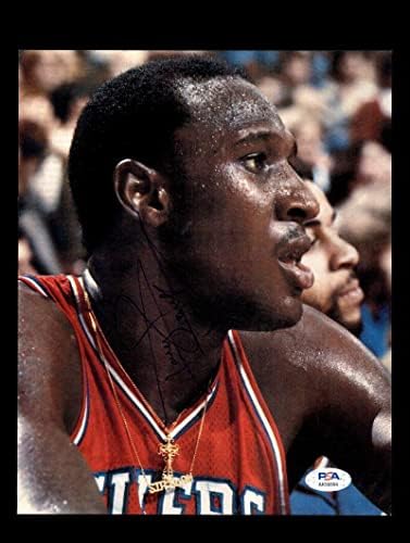 DARRYL DAWKINS PSA DNA COA потпиша 8x10 Фото Автограм - Автограмирани НБА фотографии