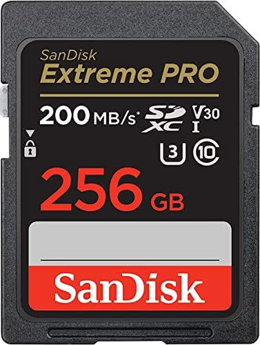 Sandisk Extreme Pro 256gb Мемориска Картичка Работи со Sony FDRAX53/B 4K, FDR-AX100/B, Fdrax33 Handycam, A7r II Пакет Камера со 1 Сѐ Освен Stromboli