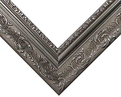 Neumann Bilderrahmen Барокна рамка сребрена ситно украсена 840 arg, исечено на Mitred 23,62 x 35,43 инчи