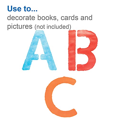 Бејкер Рос Азбучен матрици - пакет од 30, едукативни занаетчиски комплети за деца, матрици за перење за деца да украсуваат картички,