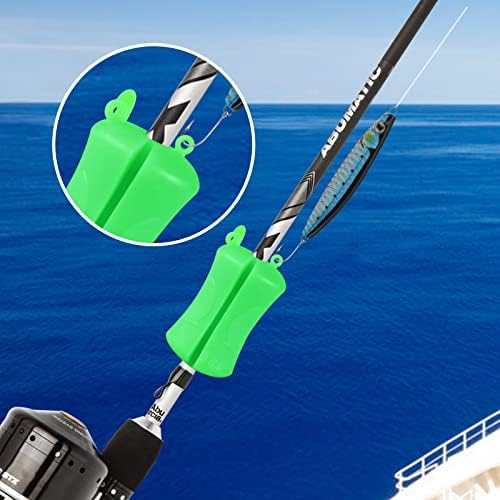 Флексибилен клип на топката за риболов со траен прицврстувач, опрема за преносни пол -ленти за обвивка - сет од 4 клипови за врзување на