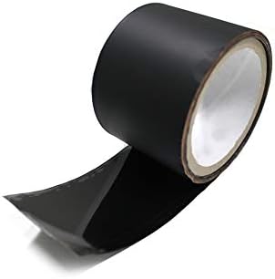 LLPT алуминиум црна фолија лента Мет Ниту еден рефлексивен тешки 3,94 мил 2 инчи x 33 стапки Висока термичка спроводна леплива леплива лента