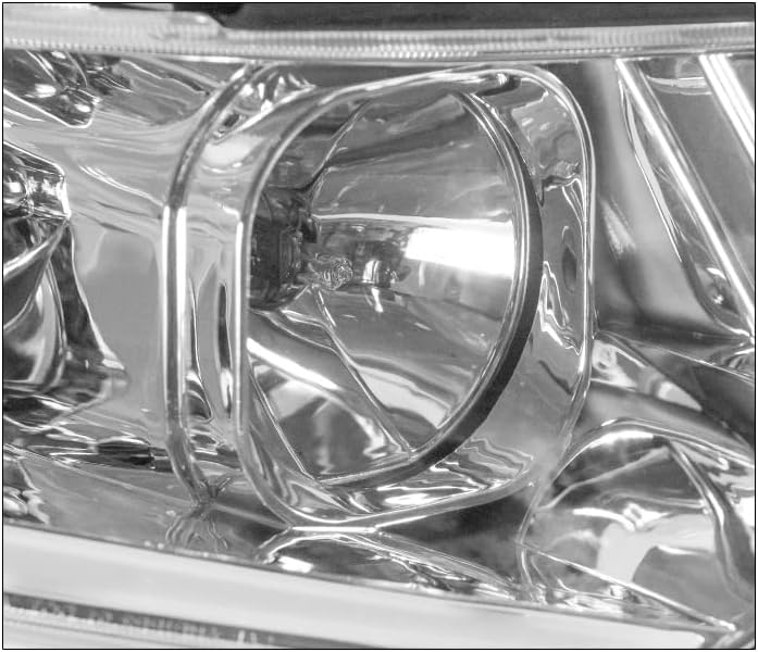 ZMAUTOPARTS LED Цевка Хром Проектор Фарови Светилка со 6.25 Сина LED DRL Светла За 2009-2014 Acura TSX