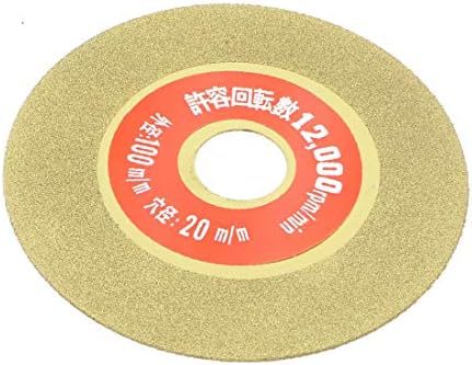 X-gree 100mm x 20 mm тркалезен мермер керамички дијамант мелење на сечење златен тон (100 mm x 20 mm de mármol redondo de cerámica