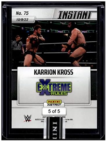 Karrion Kross SP2022 Panini Instant Versicolor 75 Karrion Kross Extreme правила SP /5 MT-MT+ WWE MMA борење