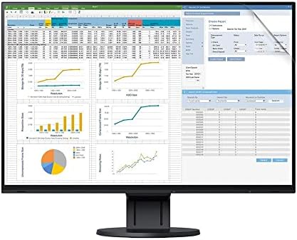 Целосна живописна невидлива сјајна HD заштитник на екранот, компатибилен со Eizo Flexscan 24 EV2457 [Пакет од 2]