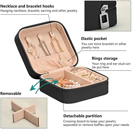 Умирико Бафало провери шкотска решетка гроздобер стил мала кутија за накит, кутија за преносен накит за прстен, приврзоци, обетки,