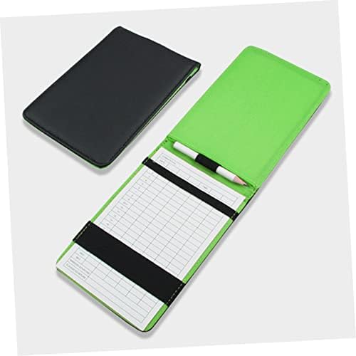 Besportble Golf Score Book Outdoor Products Adporties Black The Beatherbook 2PCS Club Club Club Club