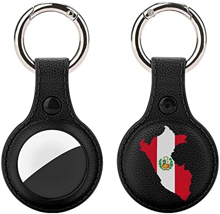 Перу Знаме Мапа Tpu Случај За AirTag Со Приврзок За Клучеви Заштитен Капак Пронаоѓач На Воздушни Ознаки Држач За Додатоци За Тракери За