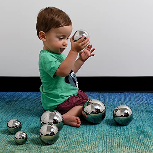 Tickit сензорни рефлексивни звучни топки - сет од 7 - мулти -сензорна играчка за бебиња, мали деца - ресурс за посебни образовни