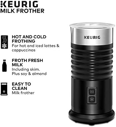 Keurig K-Mini со еден сервис К-Куп Производител на кафе, црно и Keurig самостојно млеко, црно, црно