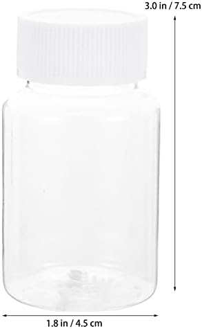Artibetter 20 парчиња 80 ml чиста пилула шише празна пластична медицина пилула шише пластично лекови со шише шише шише хемиски шишиња