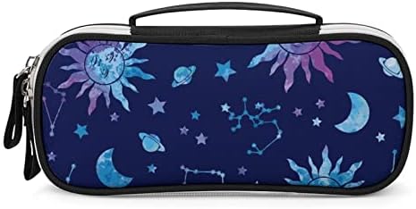 Вселенска галаксија соstвездие печатена молив торбичка торбичка со рачка за преносна торба за шминка, организатор