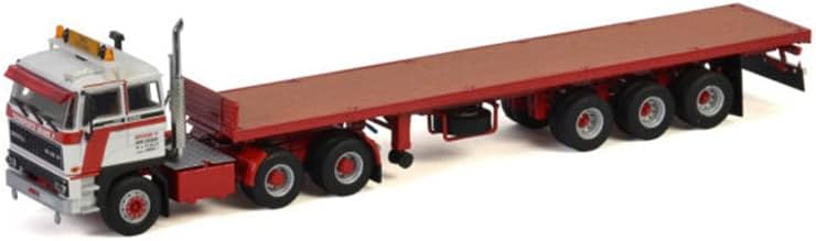 WSI за DAF 3300 6x4 рамен приколка за кревети класичен-3 оски Транспортен Brame P 1:50 Diecast Truck Prei-Bilded Model