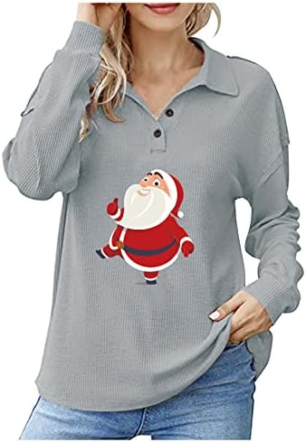 Преголеми џемпери за жени Божиќни печати Севкупно маички класични породилни породилишта дуксери