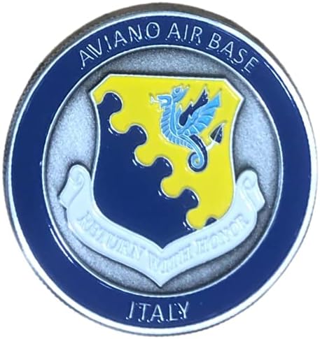 Воздухопловните Сили НА Сад УСАФ Авиано Воздухопловната База Италија Предизвик Монета