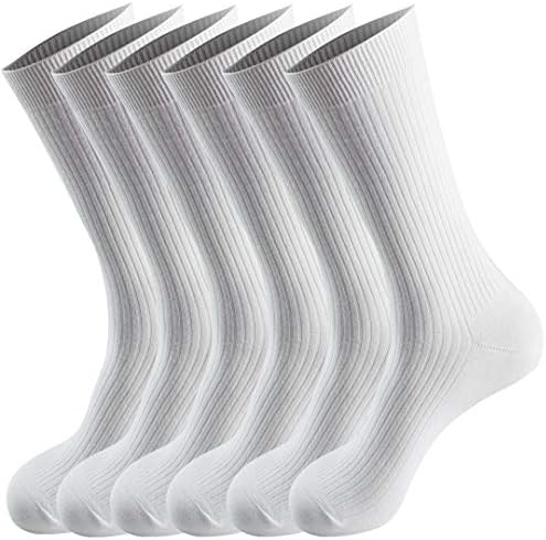 Смиткинг Удобен Квалитет Мека Дише ЧИСТА ПАМУЧНИ Чорапи за Мажи &засилувач; Жените 6 пакет