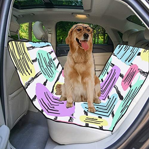 Еневоткс Капак За Кучешко Седиште Прилагодено Пријателски Дизајн Стил Рачно Нацртано Печатење Капаци За Автомобилски Седишта За Кучиња