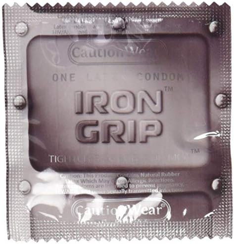Внимание на абење железо зафат со лежење подмачкани кондоми од латекс