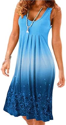 Lutmanенски летен обичен обичен обичен замав фустан лабава без ракави туниника макси фустани фустани фустани со кошула со маички