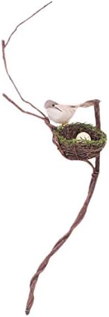 Besportble Home Decor 1 Постави симулација Ratten Bird Model Вештачки распоред Орнамент за птици за велигденски растителни wallидни