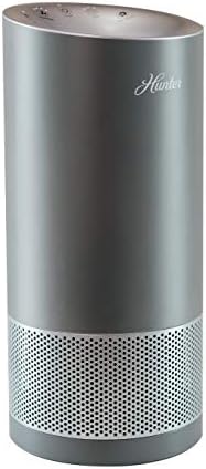 Хантер HP400 Тркалезна Кула Прочистувач На Воздух За Мали Простории Има Екосребрен Предфилтер, Вистински Хепа Филтер, Повеќе