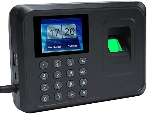 Jabey Проверете во машина, интелигентна биометриска лозинка за отпечатоци за отпечатоци машина за посетеност на вработените за проверка на рекордер 2.4 инчи TFT LCD екра?
